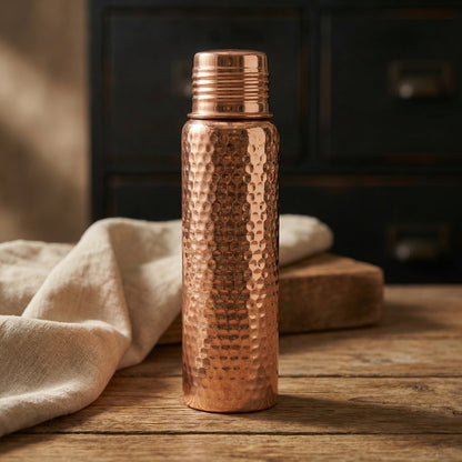 Gourde en Cuivre Pur - Cuivrea | Hydratation Naturelle Sans Plastique